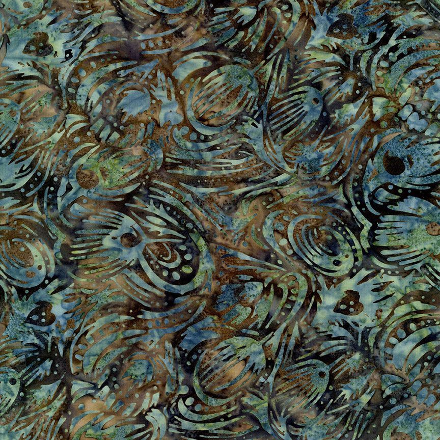 1 Meter Cut Tonga Batik B3329 Spruce