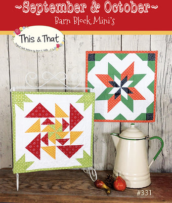 September and October Barn Block Mini Pattern