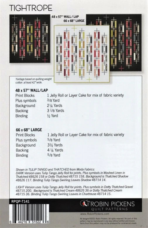 Tightrope Quilt Pattern