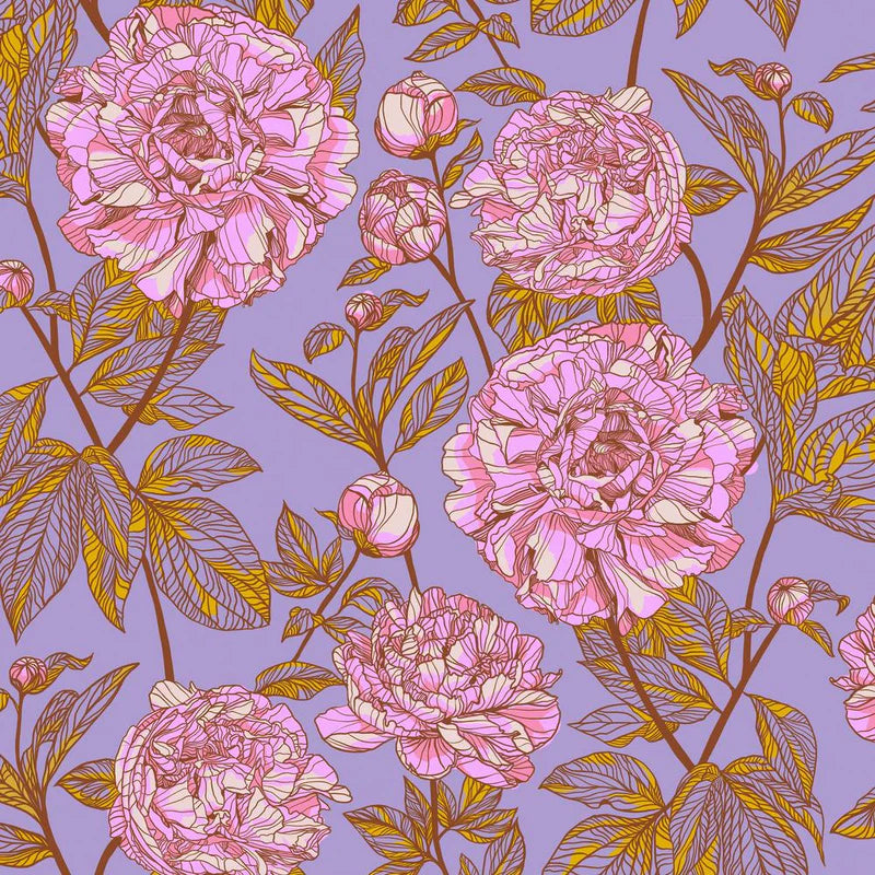 Our Fair Home 108 WIDE Backing Peony QBAH009.HEATHER