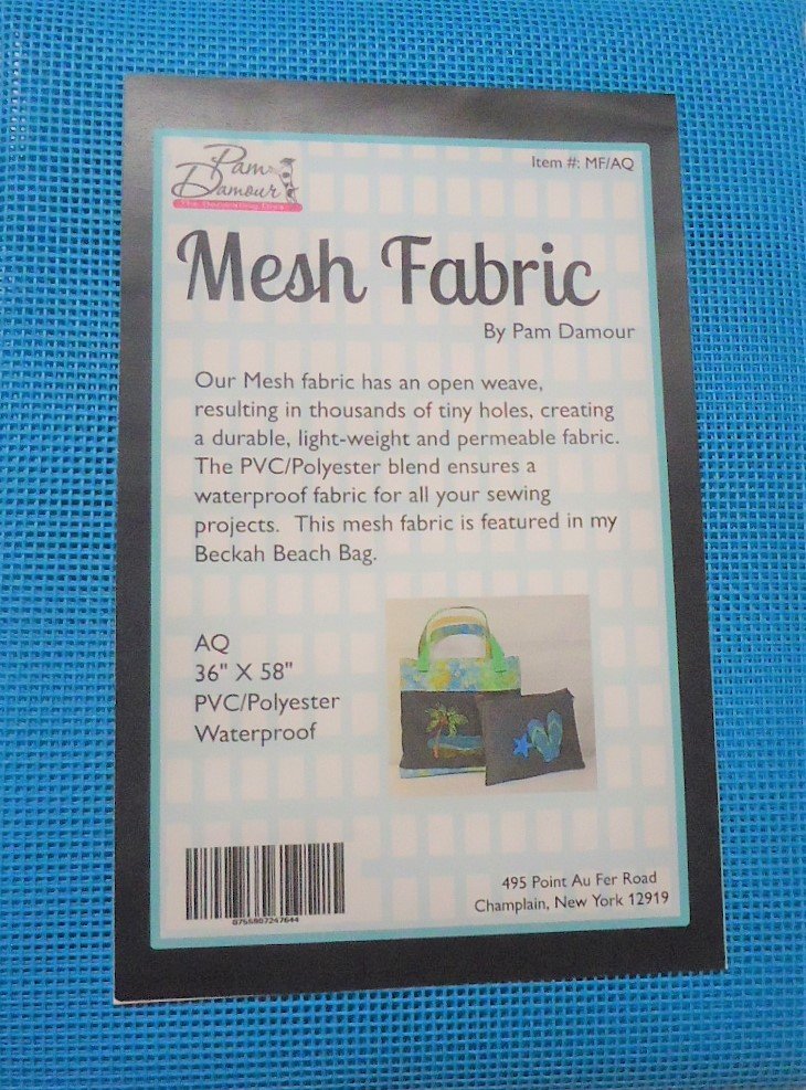 Blue Mesh Fabric