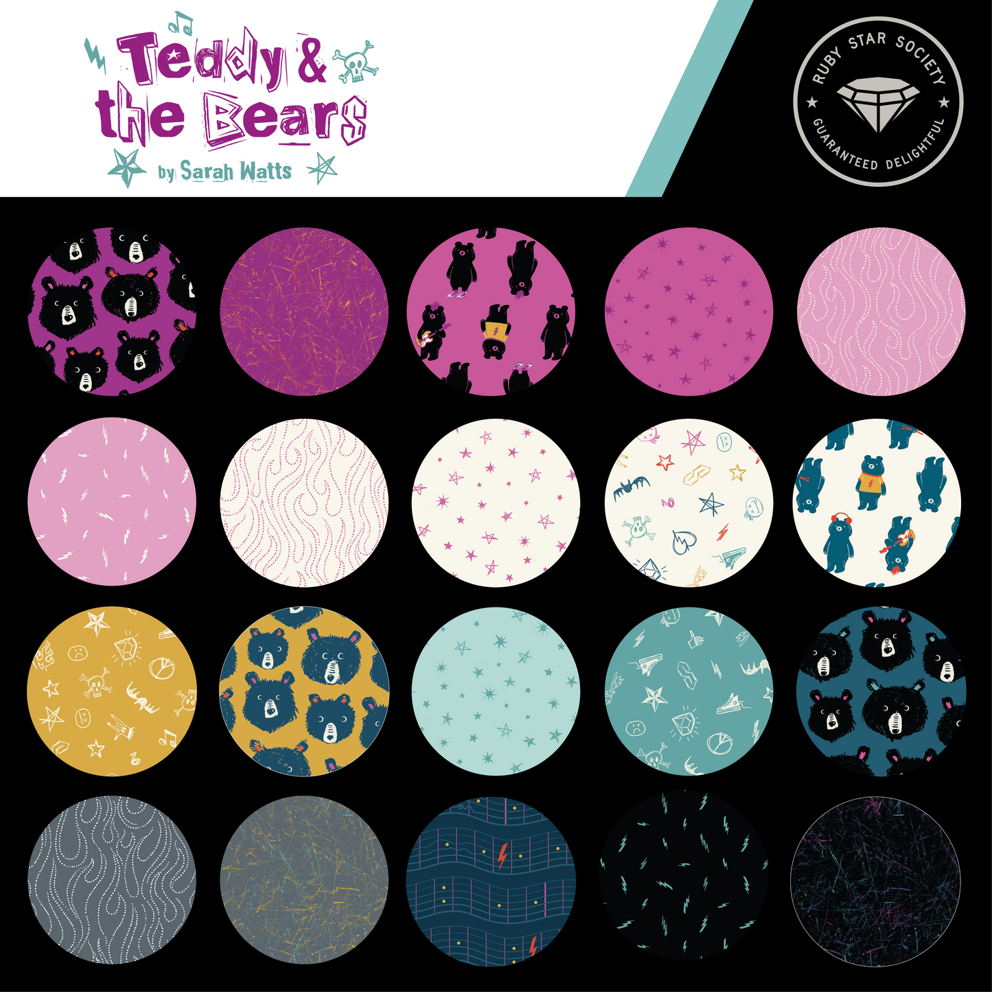 Teddy and the Bears Charm Pack