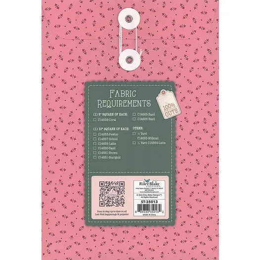 Quilt Seeds Pumpkin #4 Quilt Square Kit