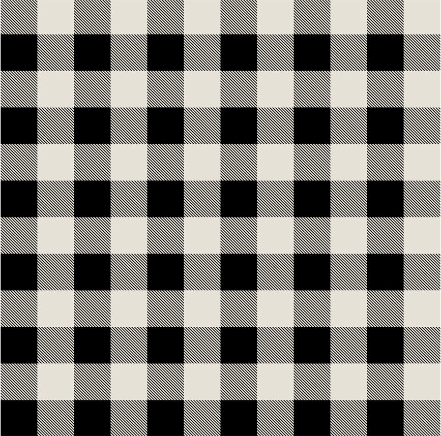 Canadian Christmas White/Black Plaid 51869AD-5