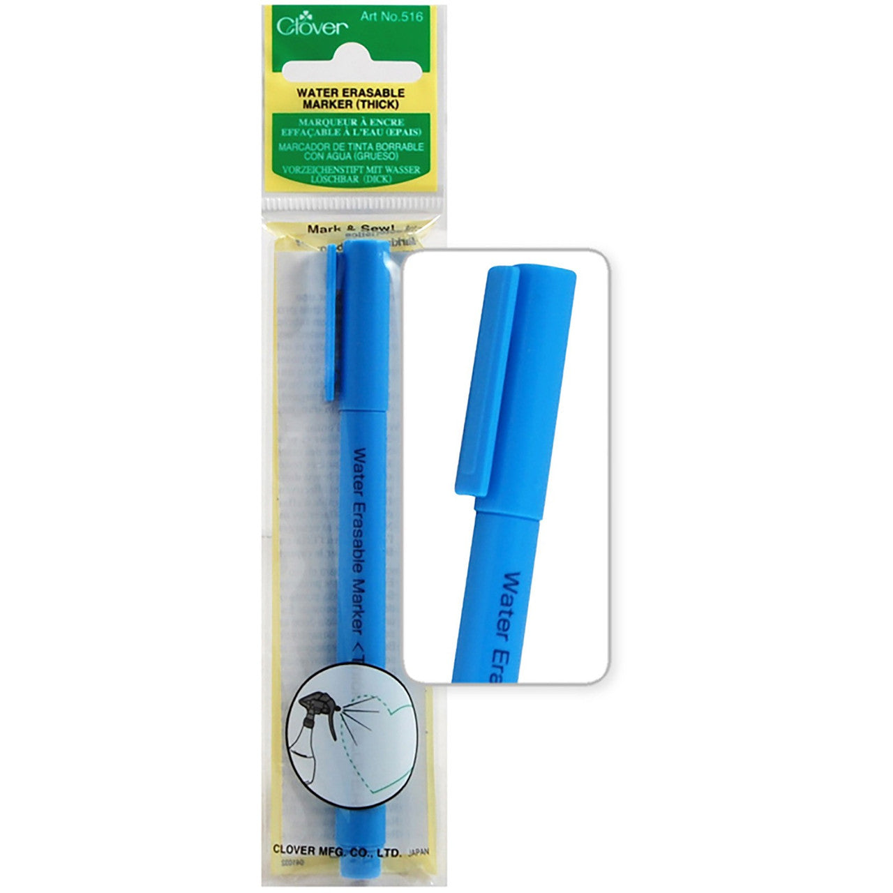 Clover Water Erasable Marker Thick