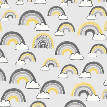 Love you to the Moon CX10092 Grey moon rainbow sky