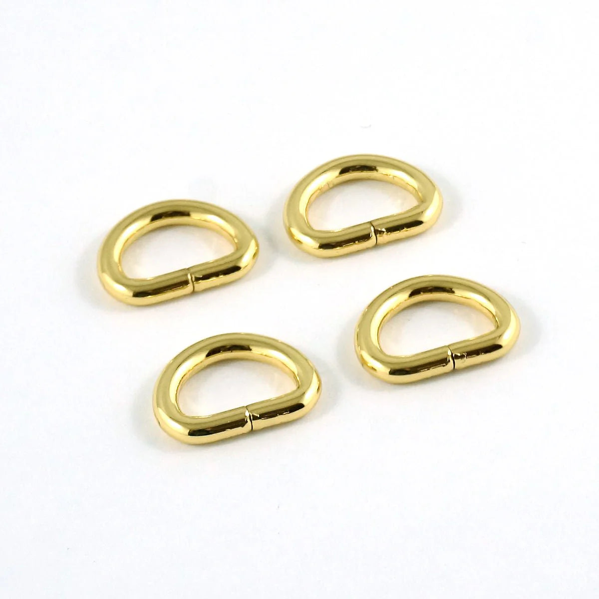 Emmaline D-Ring: (4pack) 1/2" Gold