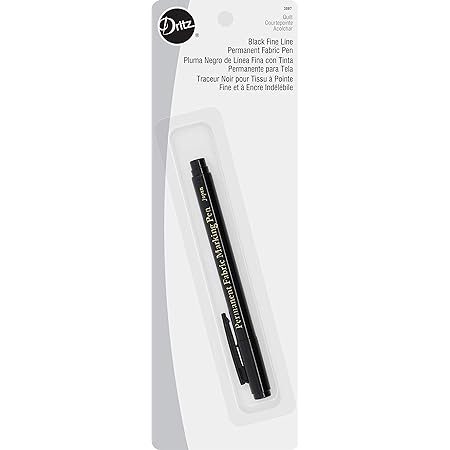 Dritz Black Fine Line Permanent Fabric Pen
