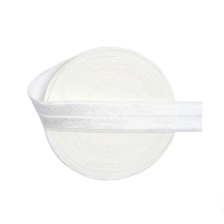 Fold over Elastic White