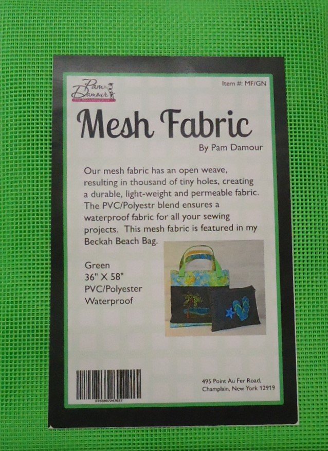 Green Mesh Fabric
