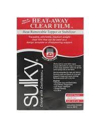 Sulky Heat Away Clear Film