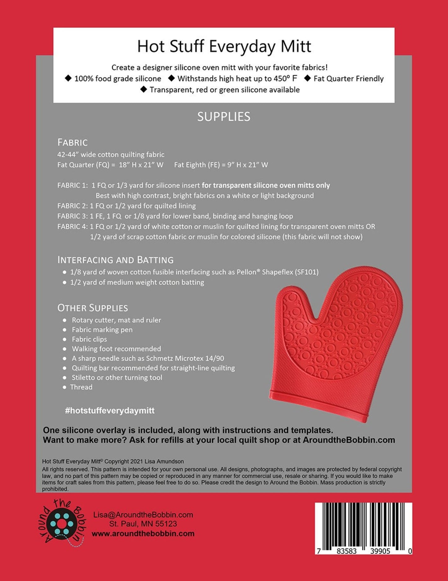 Hot Stuff Everyday Mitt Red