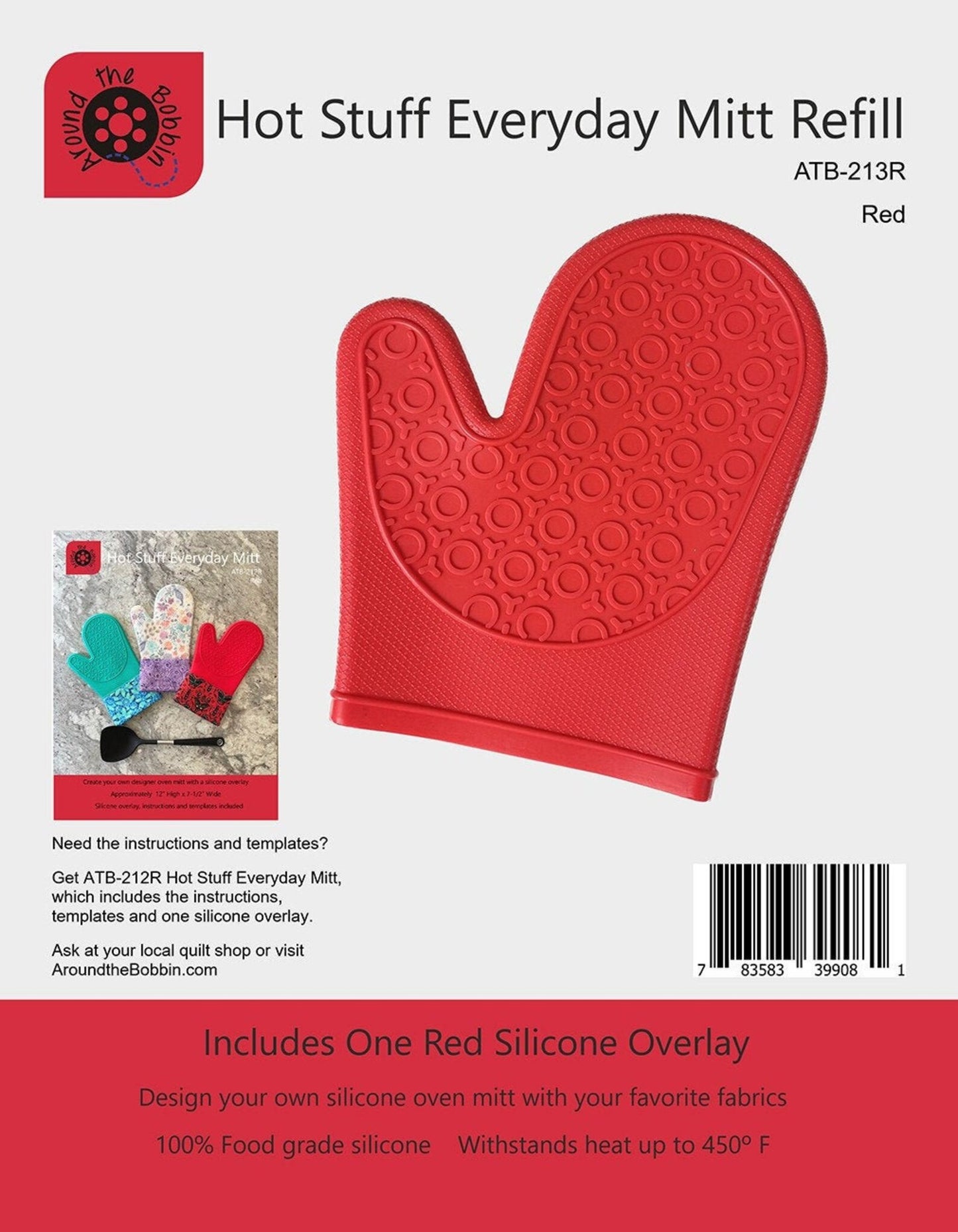 Hot Stuff Everyday Oven Mitt Refill Red