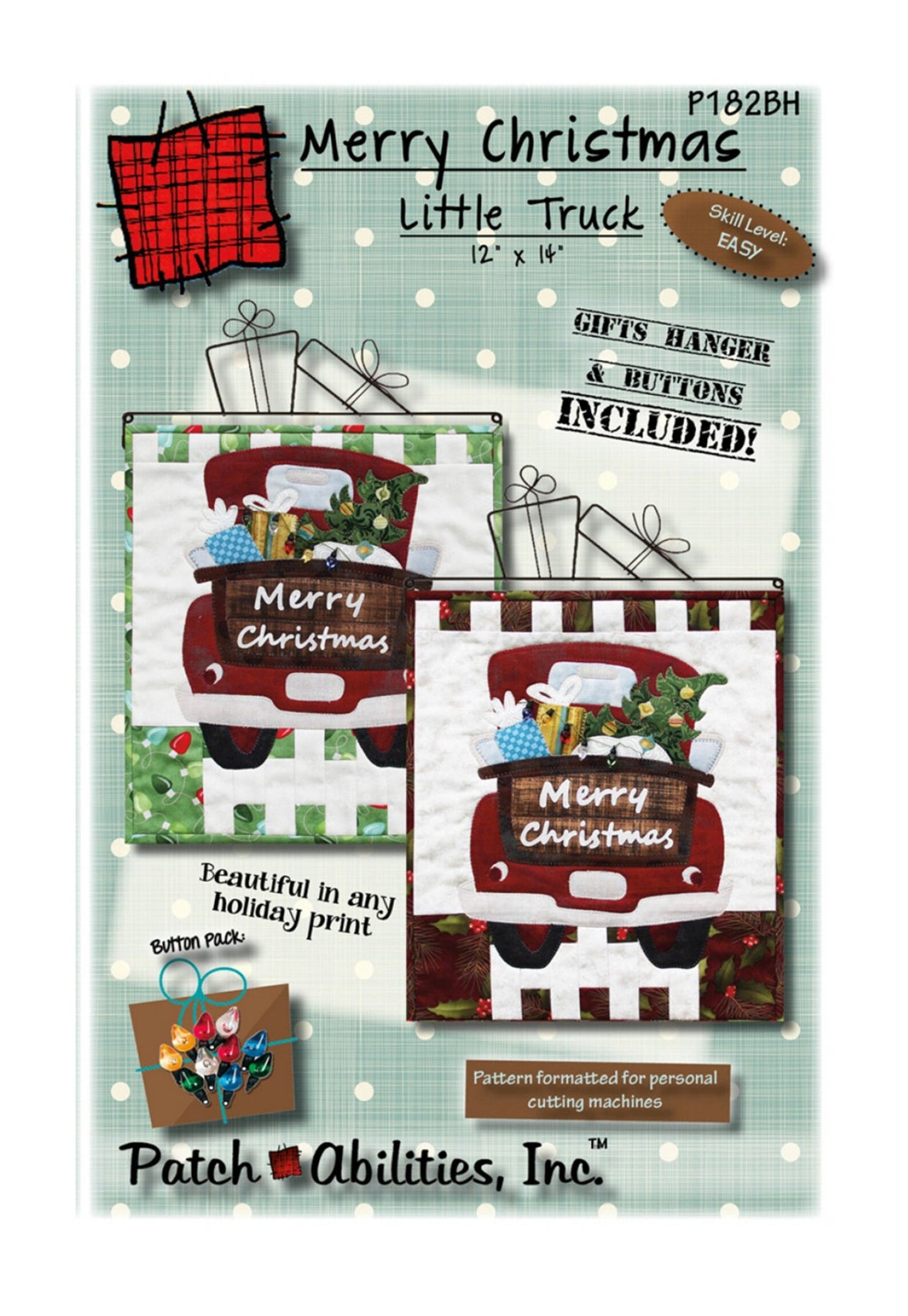 Merry Christmas Little Truck with Hanger