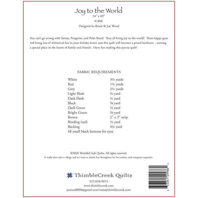 Joy to the World Pattern