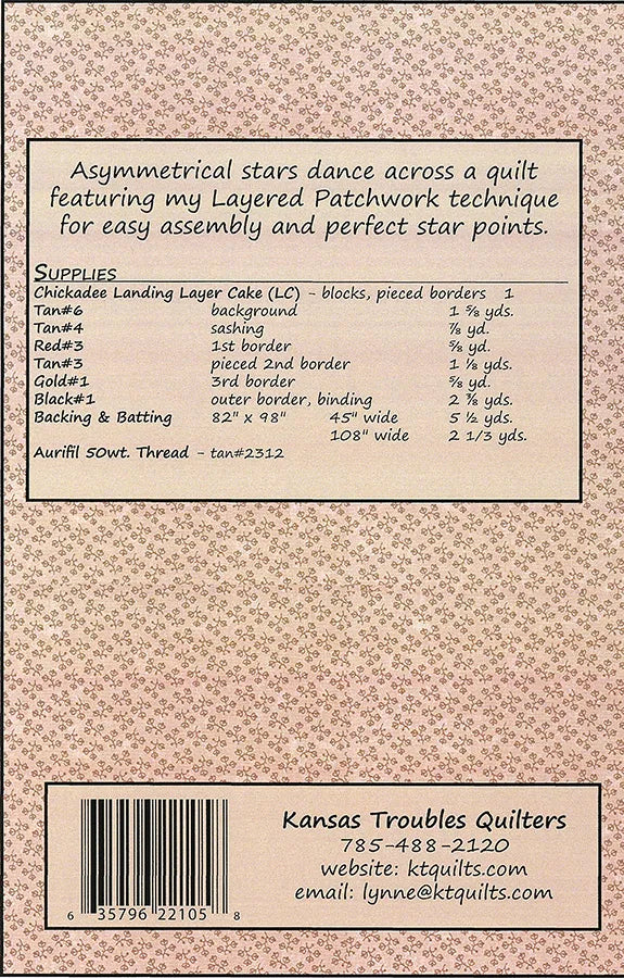 Chickadee Stars Pattern