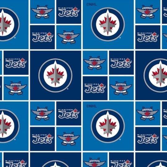 1 Meter Cut Winnipeg Jets Cotton