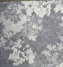 QC Extra WIDE Shadow Flower Grey RI8095 2