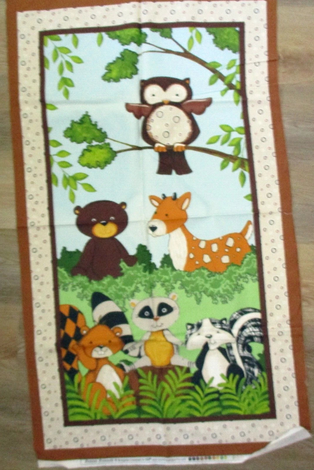 Forest Friends Flannel Panel