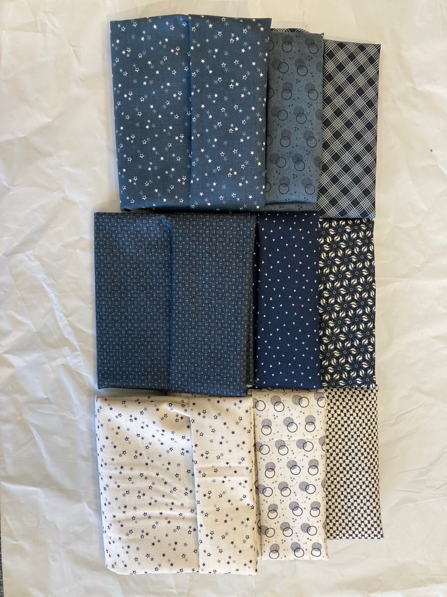 Snowman Gatherings Navy Blue Fat Quarter Bundle