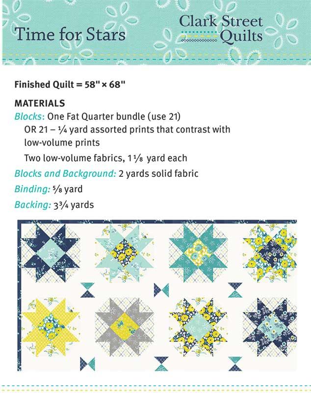 Time for Stars Quilt Pattern