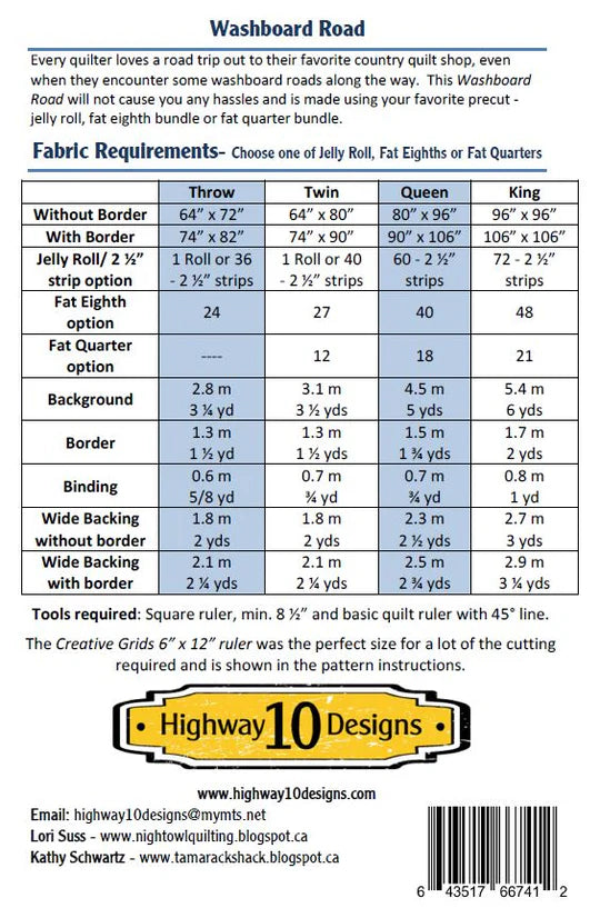 Washboard Road Pattern