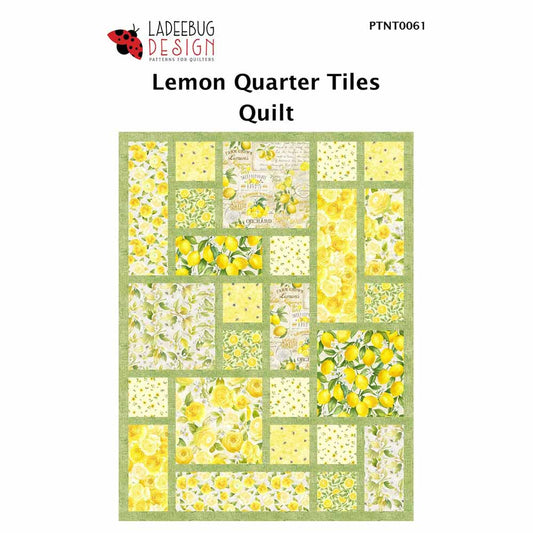 Lemon Quarter Tiles Pattern