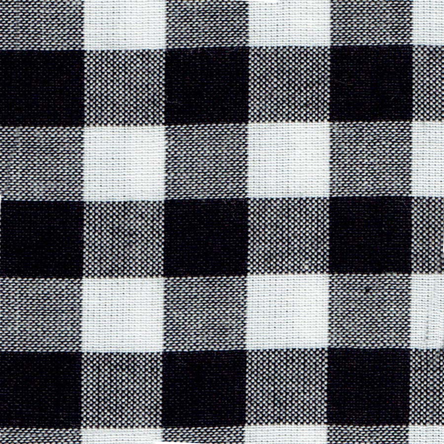 Warp and Weft Woven Black and White Gingham 10201Y 99