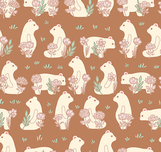Bears in Bloom 120-3757 brown