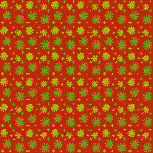 Christmas Town 120-4184 snowflakes red
