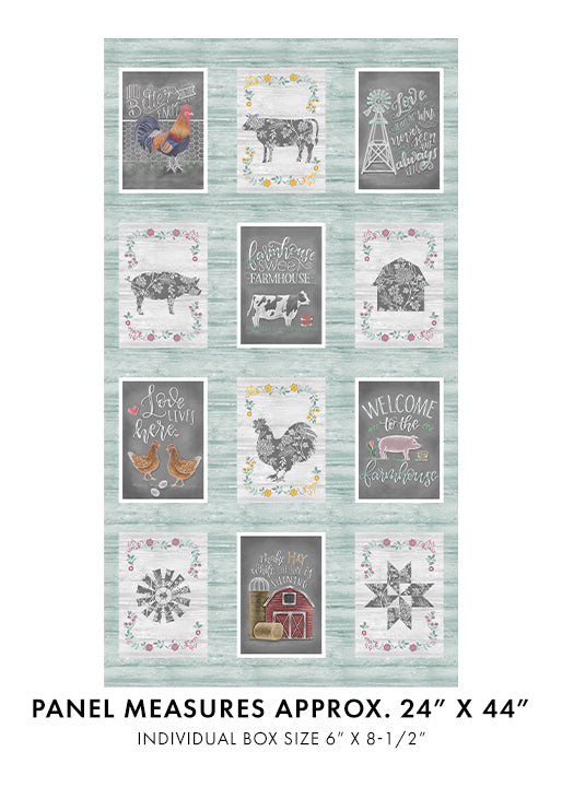 Chalk Barn Panel Teal 16317-99