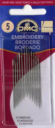 DMC Embroidery/ Crewel Needles Size 5