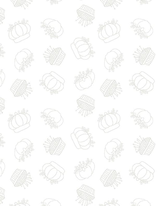 Sew Happy Pincushion 1817 39149 100 White