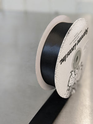 200 9-003 Black 1.5" Double Face Ribbon