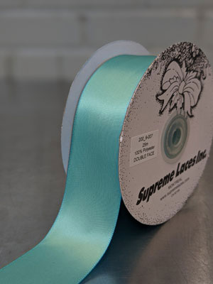 200 9-007 Turquoise 1.5" Double Face Ribbon