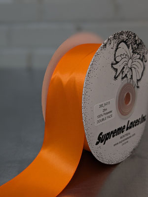 200 9-013 Orange 1.5" Double Face Ribbon