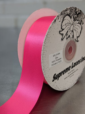 200 9-044 Fuchsia 1.5" Double Faced Ribbon