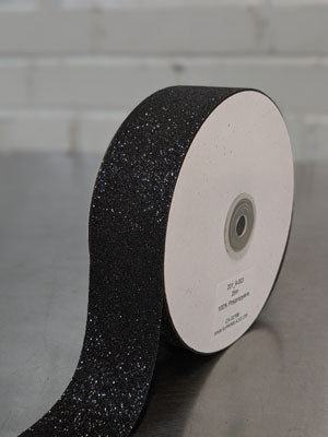 201 9-003 Black Glitter Ribbon