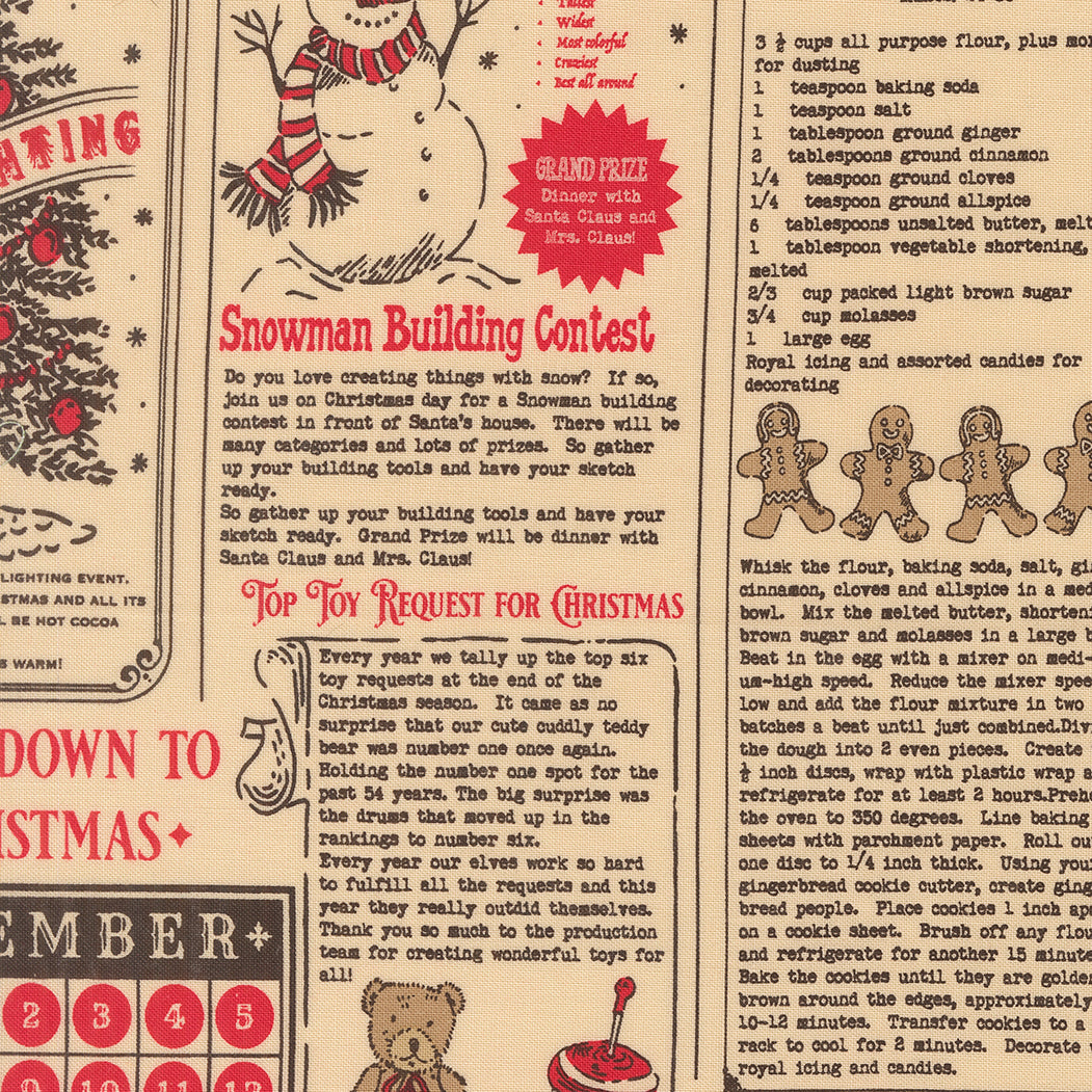 Holiday Cheer Panel 520970 21 Natural Midnight