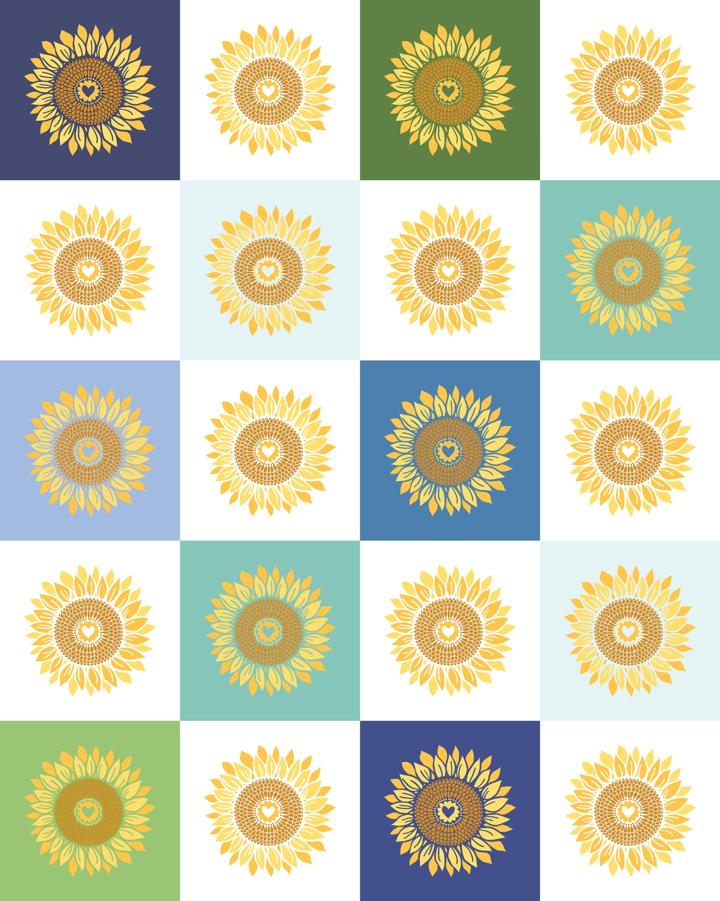 Sunflowers in my heart 527326-11 Panel