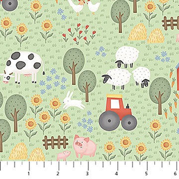 Quack Quack Moo 27816-72 Green multi