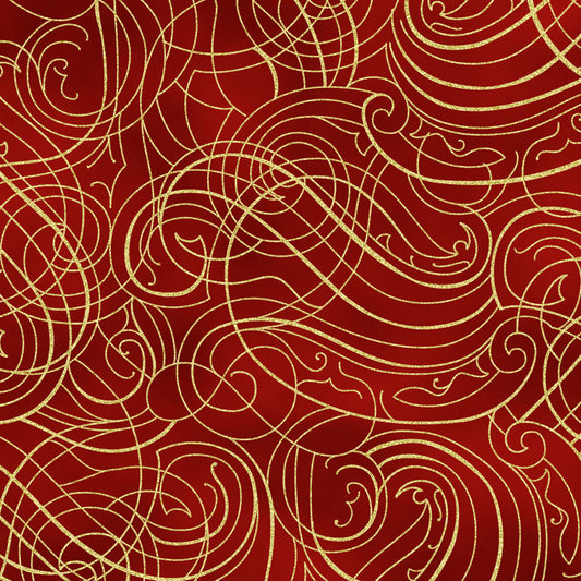 Christmas Wish 27824 78 Scarlet/Gold