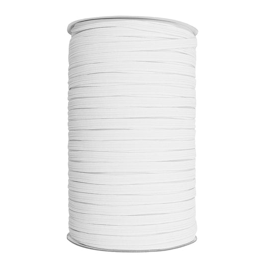 Unique Braided Elastic 6mm White
