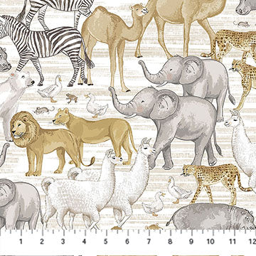 Two By Two 28711 11 Cream Large Animals