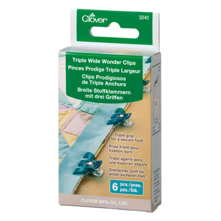 Triple Wide Wonder Clips 6pck
