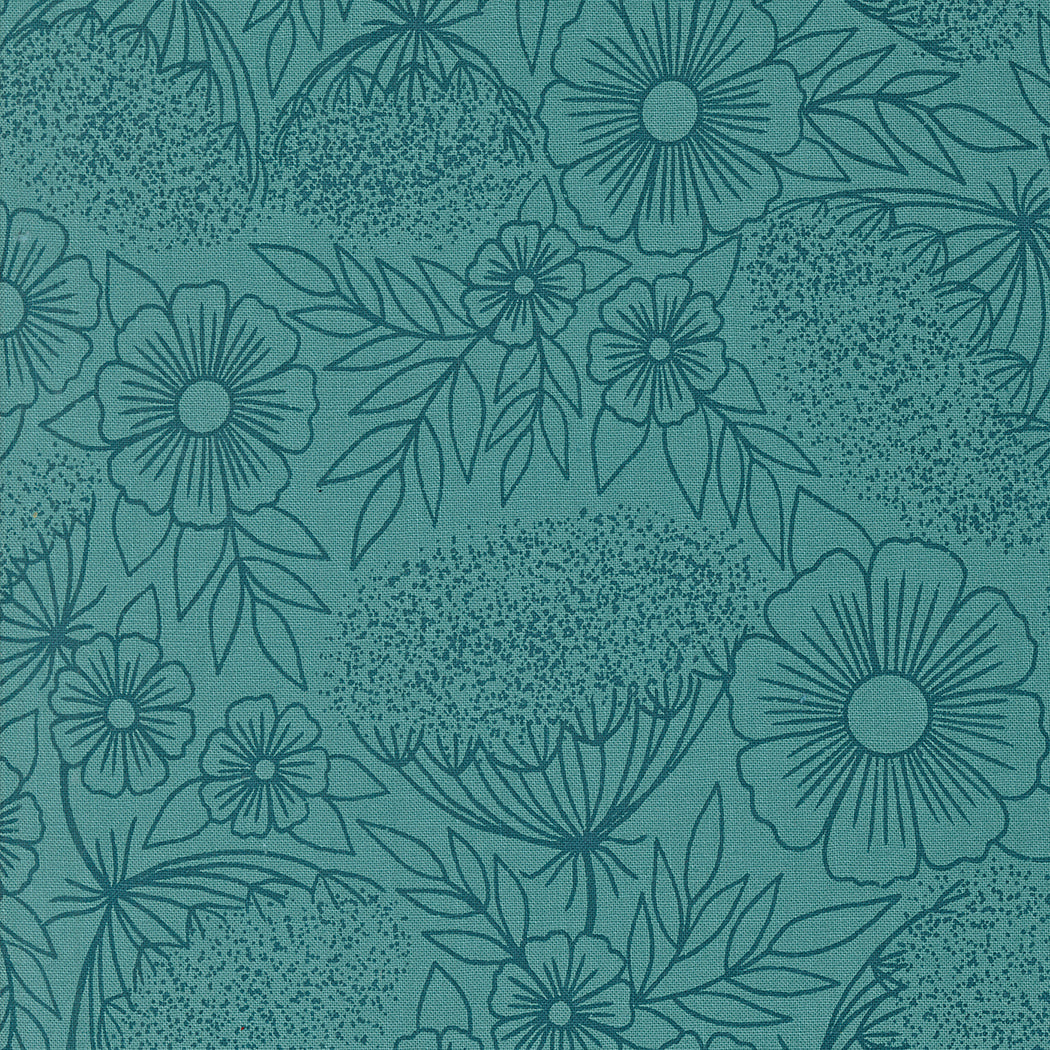 Field of Flowers 53314-15 Turquoise