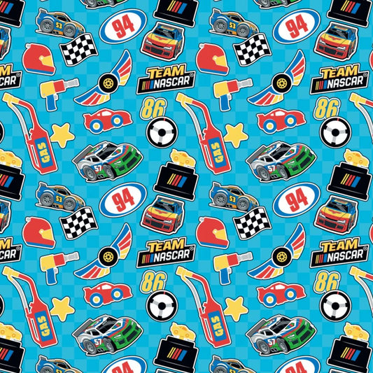 2 Meter Cut Nascar Icons Flannel 39210101B 01