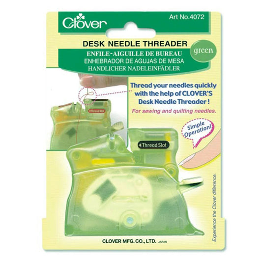 Clover Quick Desk Needle Threader Green