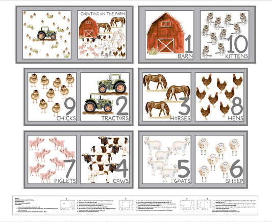 Little Seedlings Book Panel 4390P 01 White