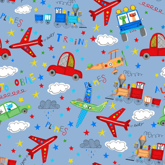 Fun Flannel Plane and Trains 446301